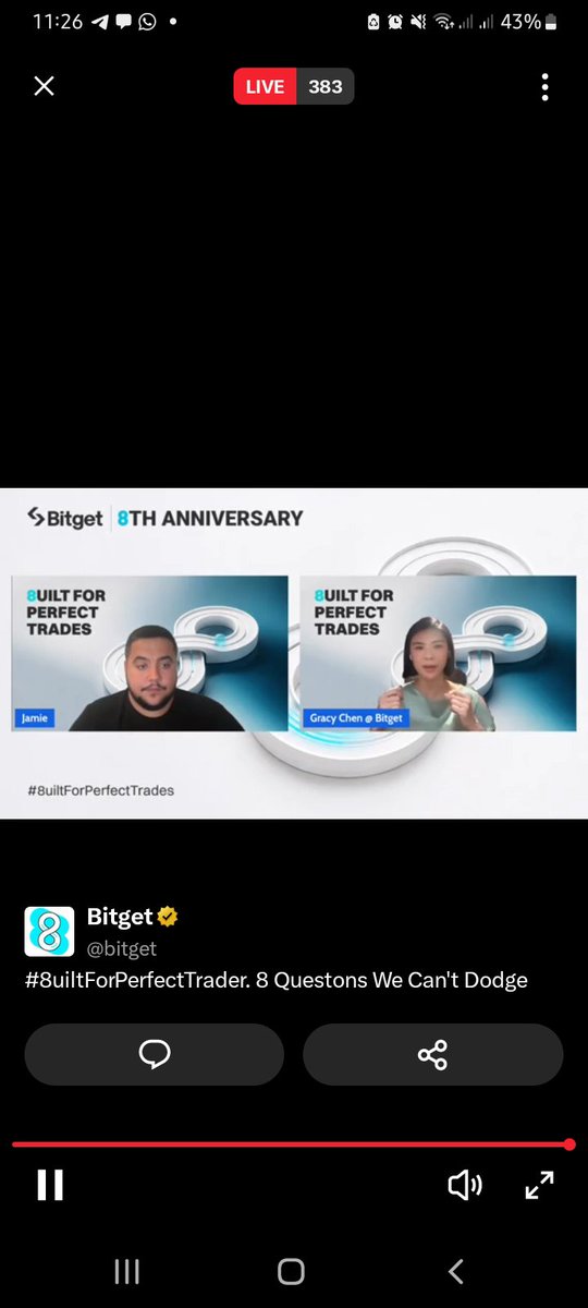 KleboUlrich's tweet photo. @bitget Joined and shared the live 
https://t.co/W57BB6DxUA https://t.co/Y3w1Yslv4T
