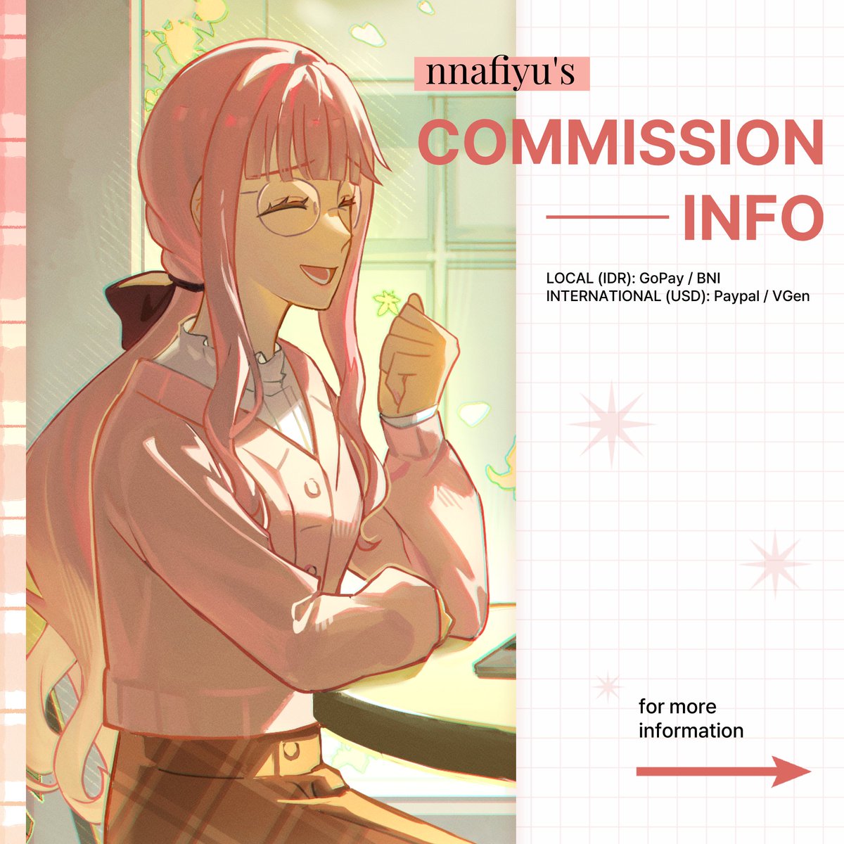nnfycms's tweet photo. [ 🔁&amp;💛 are appreciated! ] 1/3

hello! i'm opening commissions for local + intl (via VGen only)! for local, please contact me through my other socials in the replies ^__^
more info: https://t.co/bxq4rUcXsw
VGen link: https://t.co/VkXeo2zQEU

#commissionopen #commission #vgencomm https://t.co/mEz7Dnlzy1
