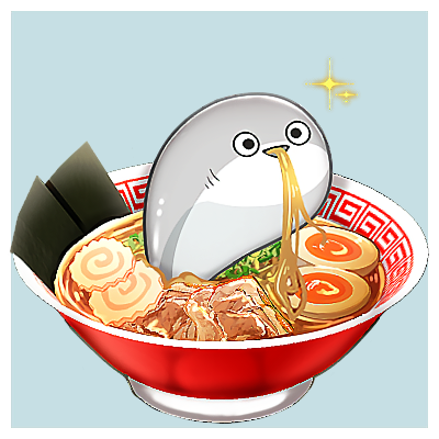 E41Bs's tweet photo. 友人のリクエストイラスト✨
・サカバンバスピスがラーメンどんぶりの中で、
　ラーメンを食べてる様子
これからは、ご飯系の塗り込みに力を入れたいかも！
美味しそうな飯テロイラスト描けるようになりたいな～ https://t.co/a1o5pnWEZ1