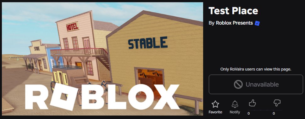 IDKStats_News's tweet photo. "Test Place" is reportedly the hub for The Hunt: Roblox 20. https://t.co/sYHsykrWsN