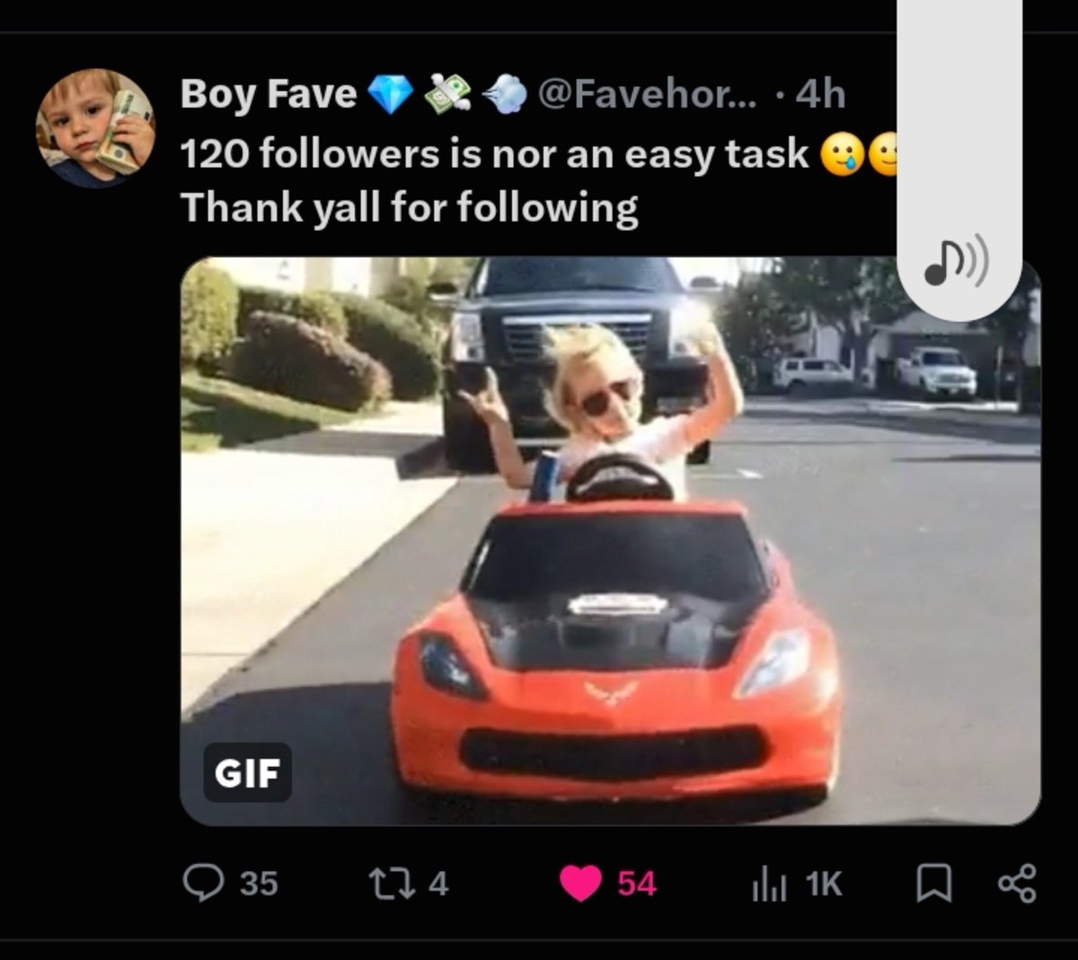Favehorwright's tweet photo. First 1k views and 54likes 
Omoh e tuff 😪
It calls for celebrations 🍾 ✨️ 😌 https://t.co/sgPHsU9WRT