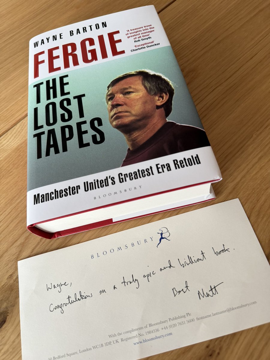 WayneSBarton's tweet photo. It’s here, it’s bloody massive and it’s beautiful.

My book, Fergie : The Lost Tapes

8 years of work, over 400 hours of audio, tons of interviews, 528 pages. 

Pre-order here https://t.co/OEBqGuPAlz https://t.co/2kS2tPhey3