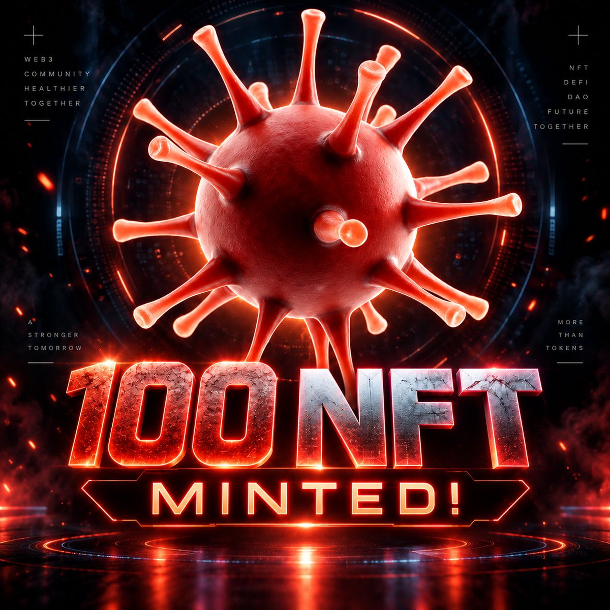 virusdotinc's tweet photo. First 100 NFT has been minted.

Only 900 remain. https://t.co/glBTjIns5z