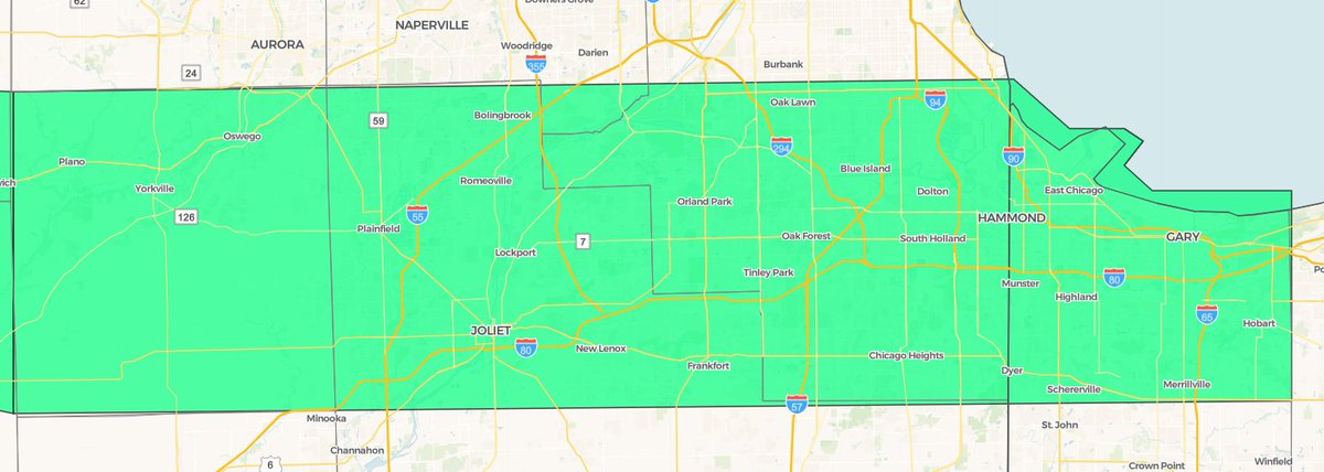 NWSChicago's tweet photo. Traveling within the green shaded areas this morning? Prepare for water ponding on roadways and slowed traffic speeds due to torrential downpours in thunderstorms. The storms should clear the area later this morning in the 8am to 11 am timeframe from west to east. #ILwx #INwx https://t.co/rpOLLkPT0x