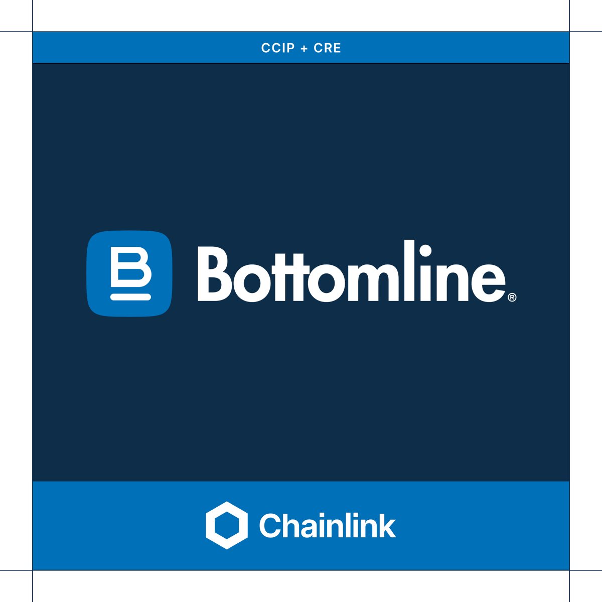 chainlink's tweet photo. NEW: Bottomline, a top-three Swift service provider moving $16+ trillion in payments annually, has launched Global Pay Connect, a new onchain payment connectivity platform for 600+ banks powered by Chainlink.

@bottomlinepay and Chainlink are now giving financial institutions a direct path onchain at scale.

Chainlink extends Bottomline’s platform to blockchain networks through secure interoperability & orchestration infrastructure:

→ CCIP connects Bottomline's payments infrastructure to blockchain networks through a single, network-agnostic integration model.

→ CRE coordinates end-to-end payment workflows across onchain & offchain systems.

The result is that institutions can reach onchain payment rails through the Swift network & payment messaging standards they already use, without replatforming or building a bespoke integration for every network.

The infrastructure powering global payments is connecting to the onchain economy through Chainlink.