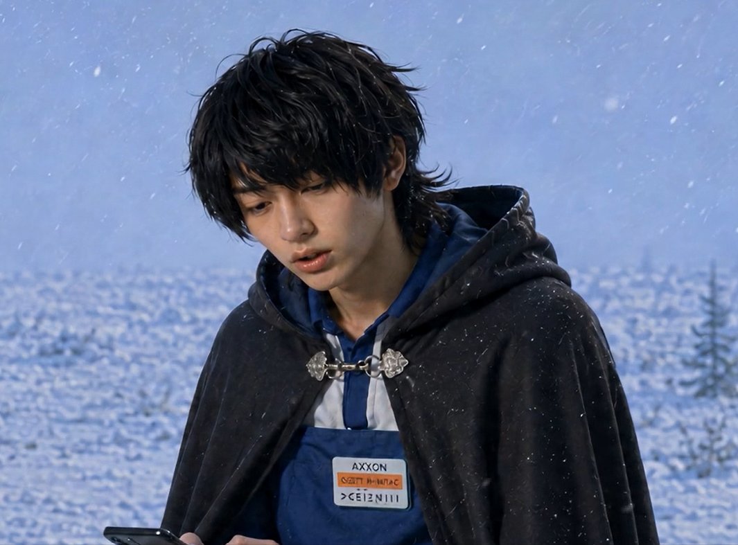 ManaFilms's tweet photo. 勇者制作秘話①（ネタバレ注意）

勇者は今年の4月に誕生しました。
当時はもうちょっと気力のある主人公だったんだけど…
なんかこうなってしまいましたｗ

12話までは大筋は決めていました。○王の倒し方。
〇王城のコンビニも。
歌も1話制作前に作りました。

#勇者やる気なし #AIアニメ #AI動画 https://t.co/YU33BnYFFW