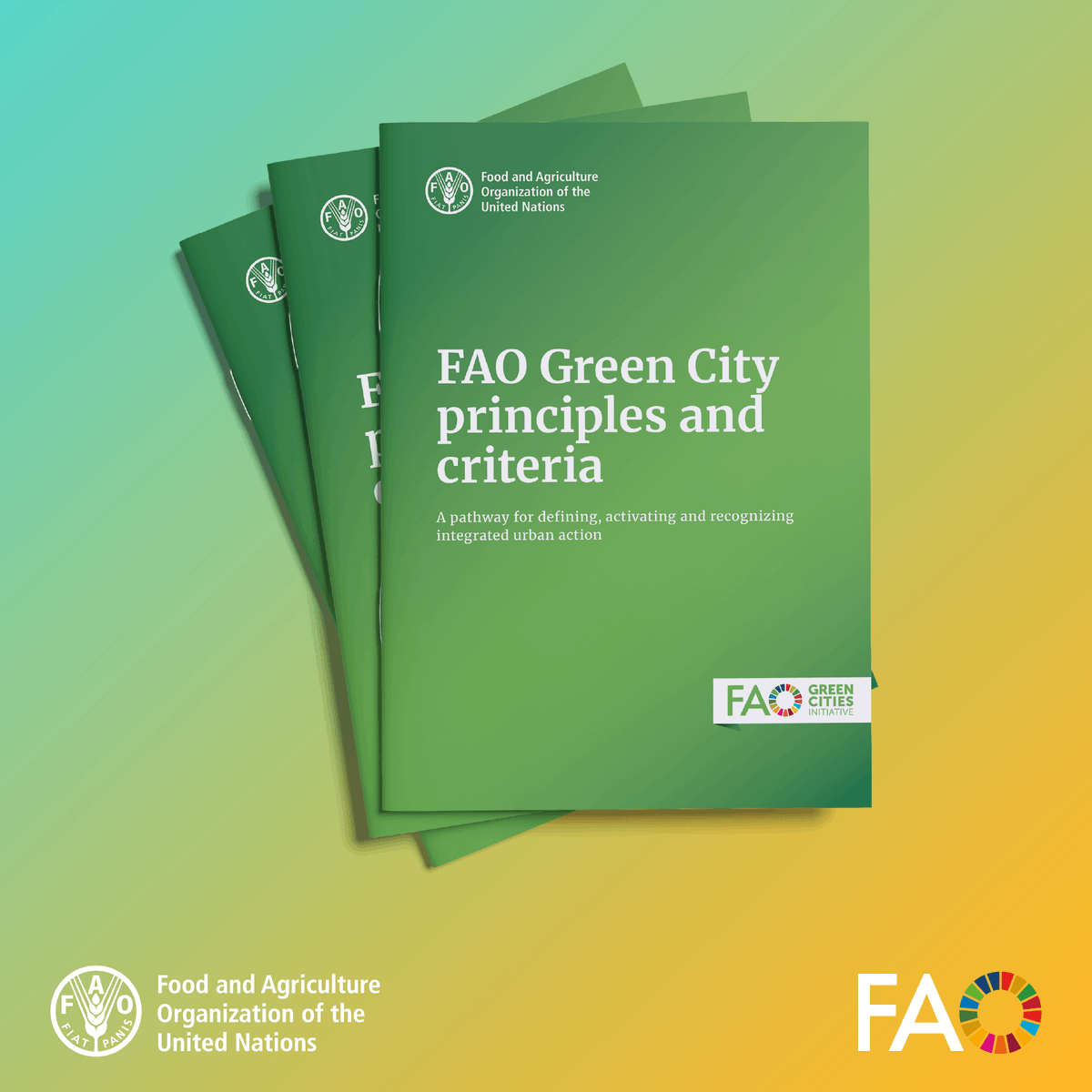 FAOForestry's tweet photo. What makes a green city? 🌿

Read a new @FAO publication: “FAO Green City principles and criteria” — a framework to guide cities toward greener, healthier &amp; more resilient futures.

👉 https://t.co/gsTTPZ7Yqq

#GreenCities https://t.co/INkjbH8FgY
