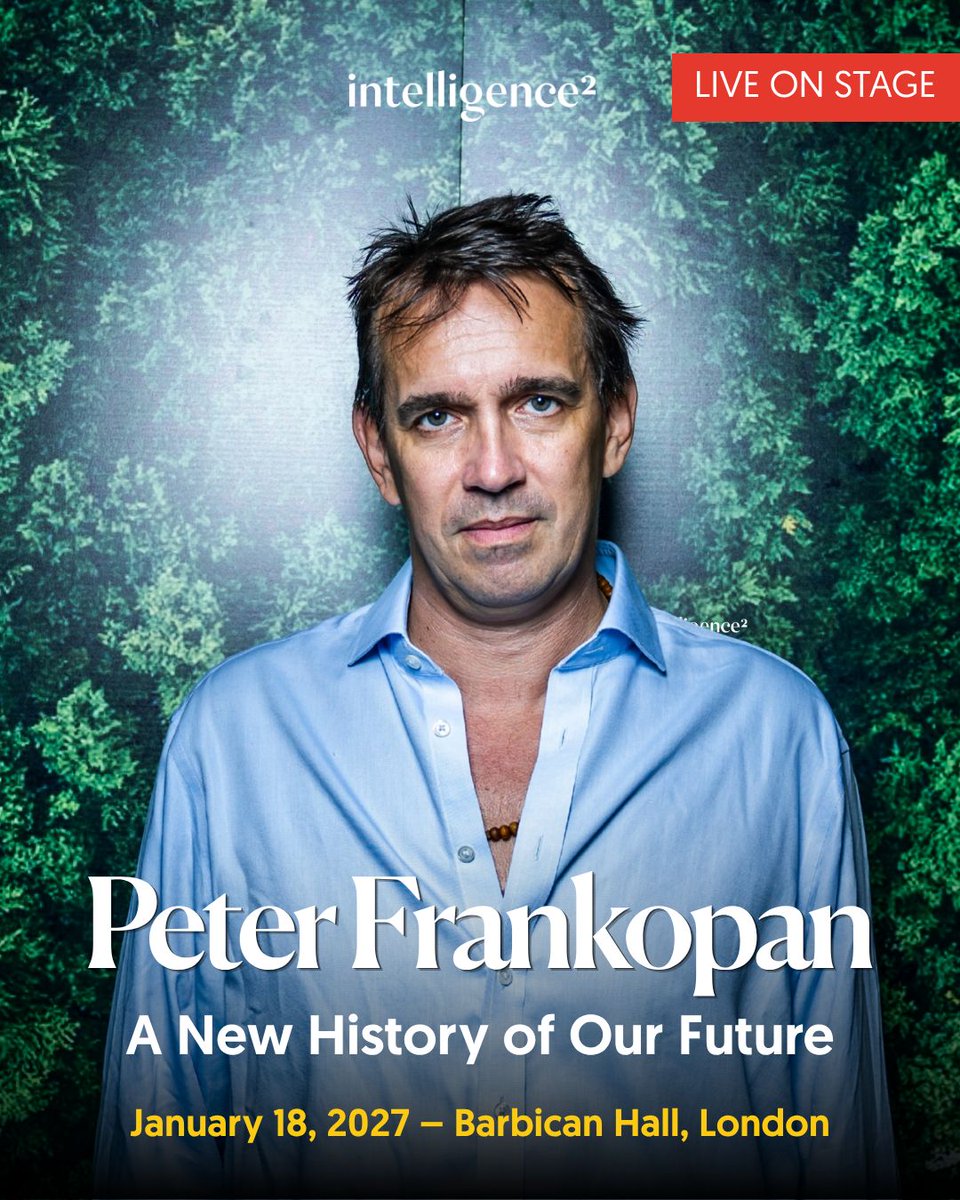 intelligence2's tweet photo. JUST ANNOUNCED: @peterfrankopan live at the @BarbicanCentre on January 18.

Back by popular demand, the bestselling author of The Silk Roads returns to explore the seven historical forces shaping our world today.

Book Now: https://t.co/UFhHwAUBgh https://t.co/MXQRZ2G43Q