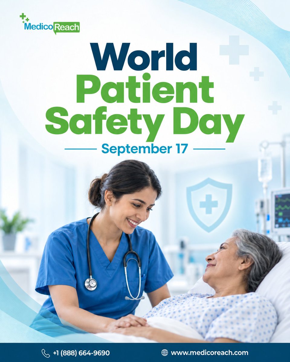 MedicoReach's tweet photo. Every check, every conversation, every safe decision matters.

This World Patient Safety Day, we recognize the people working every day to make healthcare safer for patients.

#WorldPatientSafetyDay #PatientSafety #SaferCare https://t.co/4wvHy4sApS