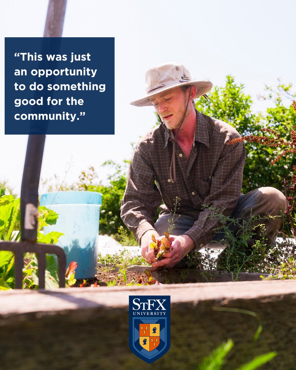 stfxuniversity's tweet photo. #StFX student Evan Wilson is helping support food security in Antigonish through community gardens and a new greenhouse project. 🌱 https://t.co/hQ6E8b9ips #foodsecurity #antigonish #novascotia https://t.co/zJOt7vXuyk
