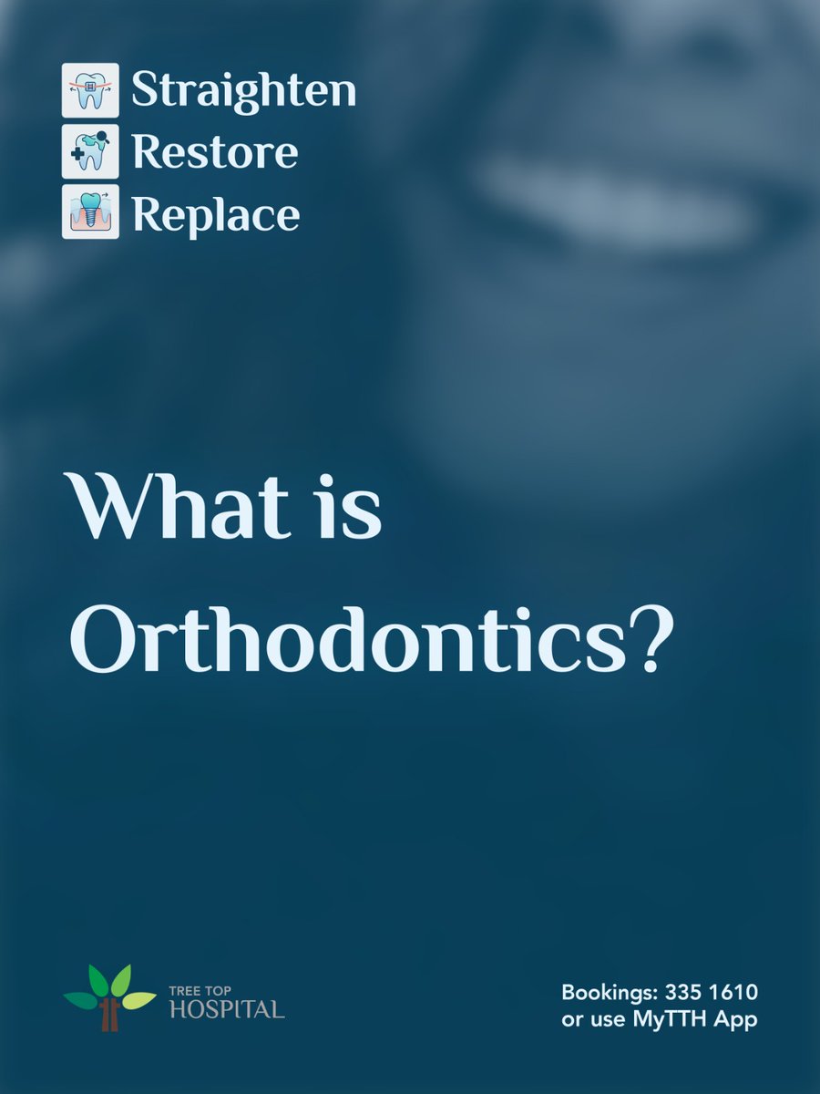 treetophospital's tweet photo. Orthodontics is the dental specialty that diagnoses, prevents, and treats misaligned teeth and jaw bites.

Consult Dr. Asim Ghouse Basha (Consultant Orthodontist) at Tree Top Hospital.

📞 335 1610 / MyTTH App

#Orthodontics #TTH #ExcellenceInHealthcare https://t.co/yZ69oGzCFc