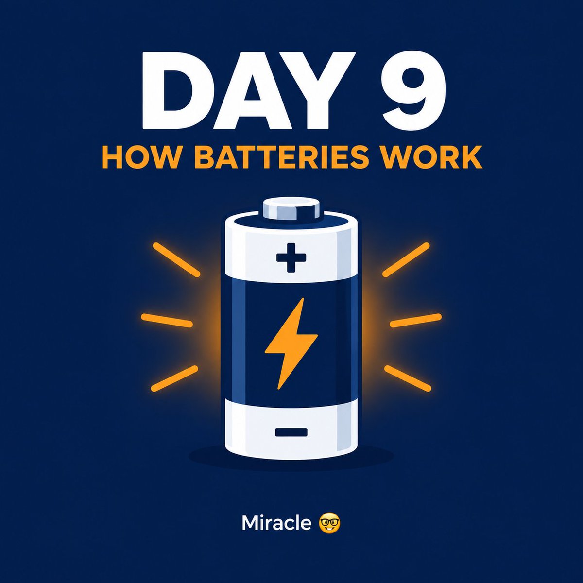Midrex_0's tweet photo. The battery is the pushing force. Connect it across a load — a lamp, LED, or motor — and electrons flow.

Inside: chemical energy becomes electrical energy the moment a circuit closes.

Day 9, learning Mechatronics + AI from zero. #mechatronics #buildinginpublic https://t.co/Kp1ScK6sPC