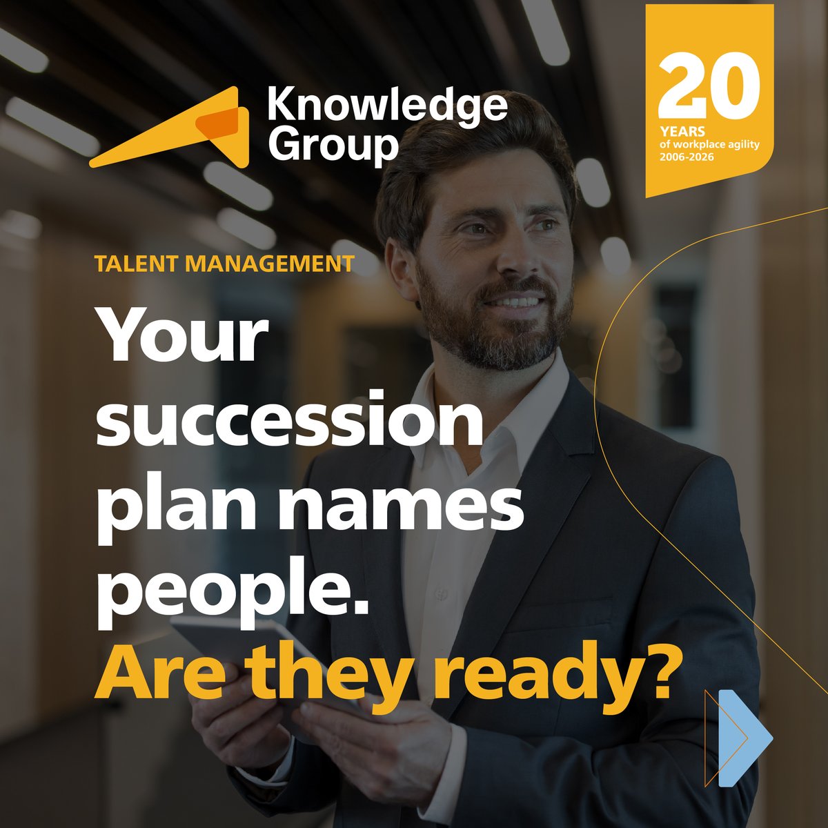 _KnowledgeGroup's tweet photo. Your succession plan names people. But are they ready?

Our Successor Readiness &amp; Critical Role Intelligence approach identifies leadership potential, readiness and development needs to strengthen succession decisions.

For more info visit https://t.co/spzvsEpGTV https://t.co/Fuigxys3jT