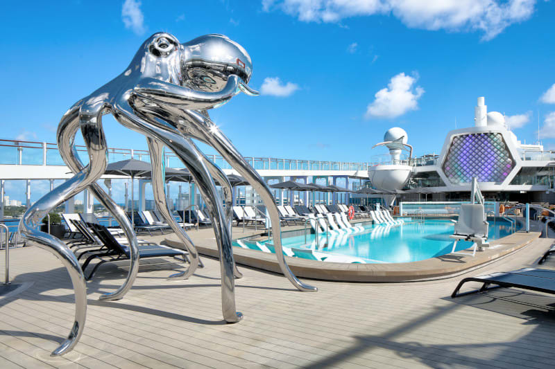 lybltravel's tweet photo. ☀️ Aboard Celebrity Ascent, the Pool Deck is more than a place to swim, it's where striking design, open-air relaxation, and endless ocean views come together. 
This is vacation mode, perfected.
✉️ Contact me today to book your Celebrity Cruises getaway. https://t.co/BPSGQH6sOu