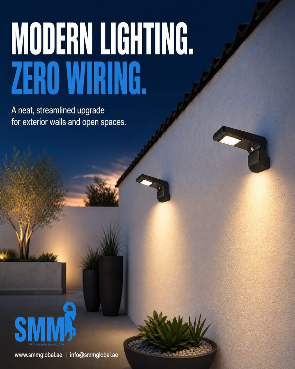 SMMGlobalTrade's tweet photo. 💡 Modern lighting. Zero wiring. Maximum impact.
Give your exterior spaces a sleek upgrade with hassle-free wireless lighting perfect for walls, pathways &amp; open spaces

🌐 https://t.co/0dwiKlxKC3
Product Link-https://t.co/DSCiNn1jbr
#SMMGlobal #OutdoorLighting #WirelessLighting https://t.co/pC9tZV92aV
