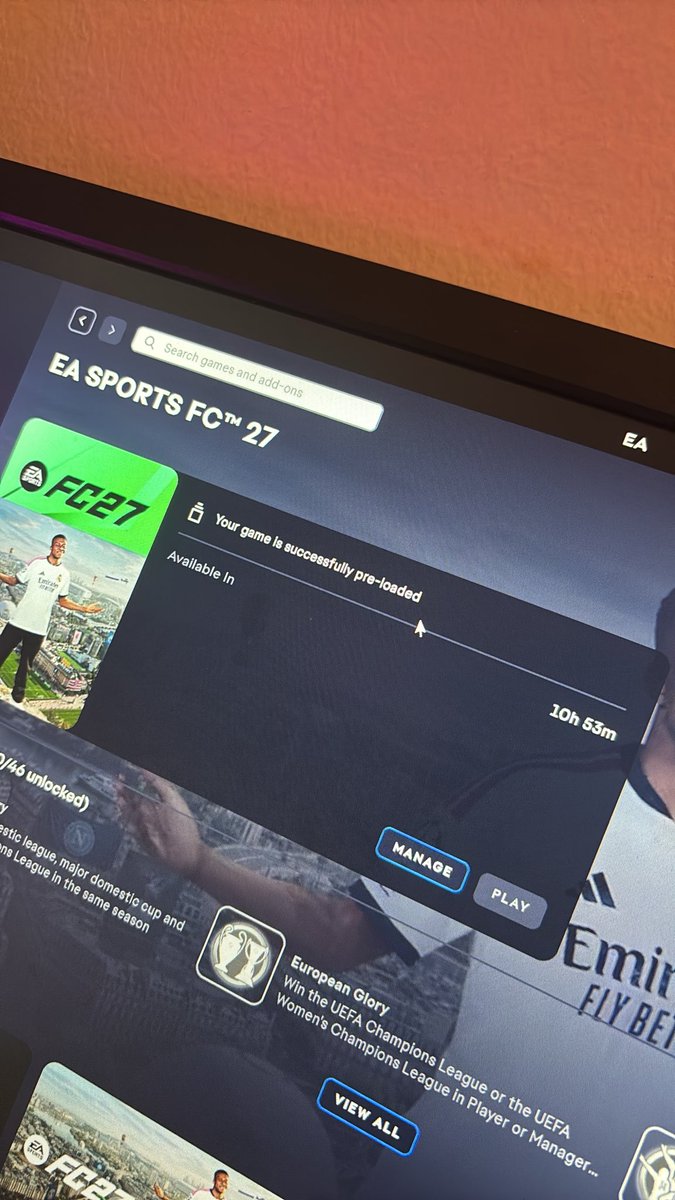 dreahonx's tweet photo. MAN EA, WHAT IS THI S SCAM BRO I WANNA PPAY EA FC 27 I EVEN BOUGHTT EA PLAY PRO ON PC??? BROOO I CANT BELIEVE THIS COMPANY GENUINELY https://t.co/fMZadCh2CX