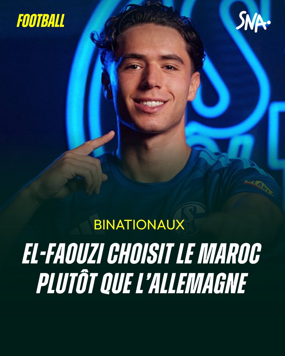 snewsafrica's tweet photo. El-Faouzi choisit les Lions de l’Atlas !

Le jeune milieu offensif, également éligible avec l’Allemagne, a décidé de représenter le Maroc. Un nouveau renfort potentiel pour la sélection marocaine. 🇲🇦 https://t.co/87KxRu8J1Q