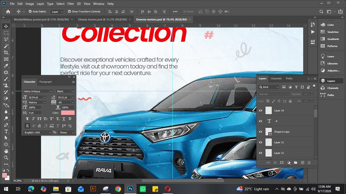 graphics49425's tweet photo. "Rate my visual design from 1-10"🔥

Denovo motors flyer
I deliver design solutions that speak Brands that sell ✍️✅ 

#chatmeup
#visualdesigner
#letscreate📈✅ https://t.co/iOIysOOArY
