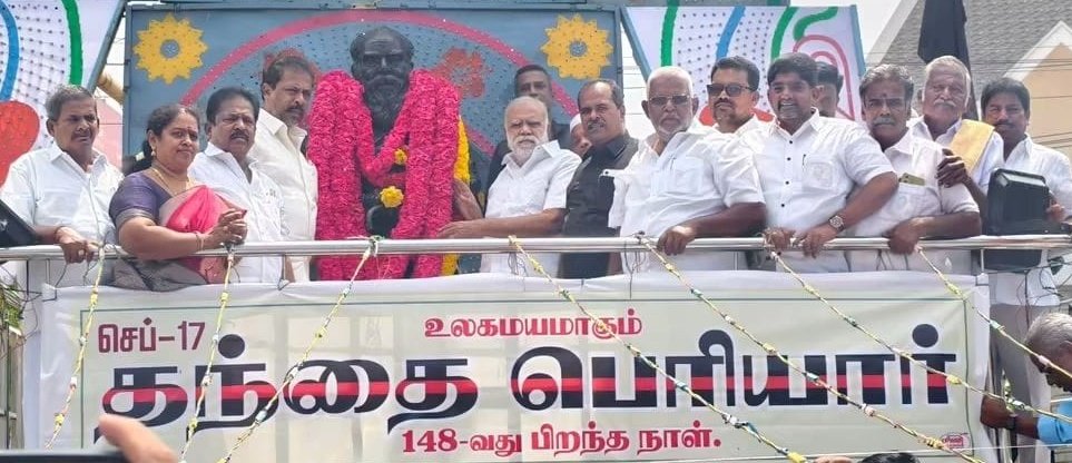 ushadevisundar's tweet photo. #திண்டுக்கல் தந்தை பெரியாரின் #148 வது பிறந்தநாள் விழா மற்றும் சமூக நீதி நாள் உறுதிமொழி ஏற்பு  நிகழ்வில்..
17.09.26.
 #periyar_forever 
#Social_justice_Day 
#DMK4TN https://t.co/YahaRX5as3