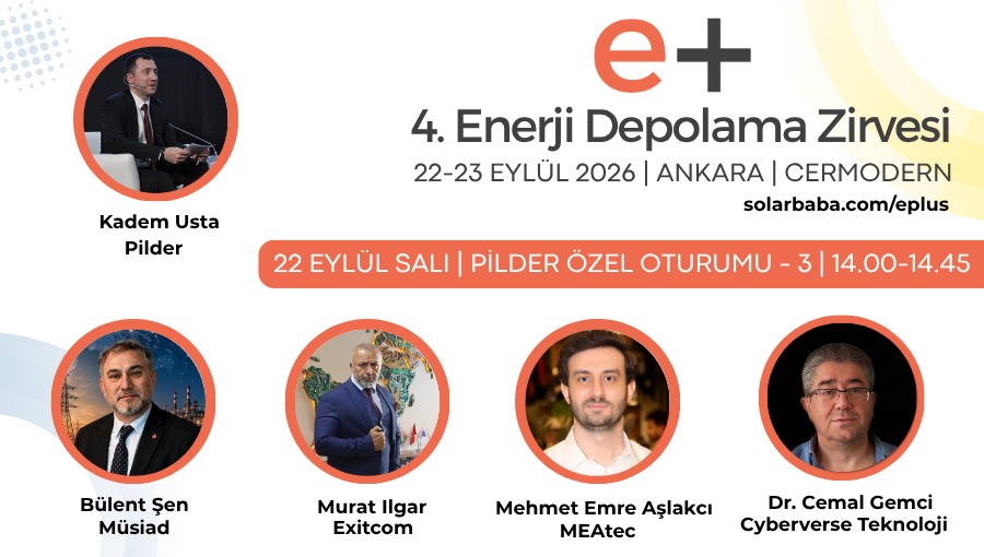 trsolarbaba's tweet photo. Pilder Baskani Kadem Usta moderatörlüğünde gerçekleşecek Pilder Özel Oturumu'nda Müsiad'dan Bülent Şen Enerji Sektöründe Depolama, Fırsatlar ve Tehditleri anlatacak. Exitcom firmasından Murat Ilgar Batarya Pasaportu Uygulamalarını anlatacak. MEAtac şirketinden Mehmet Emre Aşlakcı ise Kestirimci Batarya Analitiği: Enerji Depolama Sistemlerinde Güvenliğin, Performansın ve Kullanım Ömrünün İyileştirilmesini özetleyecek. Cyberverse Teknoloji'den Dr. Cemal Gemci ise Enerji Depolamalı Elektrik Üretim Santrallerinde Sibergüvenlik konusundaki düşüncelerini paylaşacak.

🔋 4. Enerji Depolama Zirvesi
📅 22-23 Eylül 2026
📍 CerModern | Ankara

Ücretsiz Kayıt: https://t.co/4FxMFEvZsE