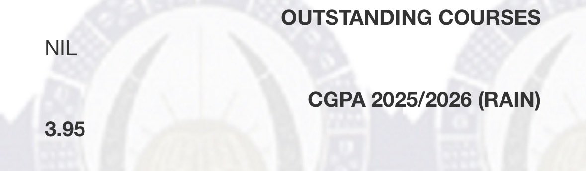bod_ds05's tweet photo. I didn’t graduate with the CGPA I set out to achieve.

I wanted a 4. CGPA.

I fell short, but I finished stronger than I started.

Final CGPA: 3.95/5.00.

https://t.co/gKMEvh1luT. Mathematics completed.

Glory be to God. https://t.co/TD6rk9hbHM