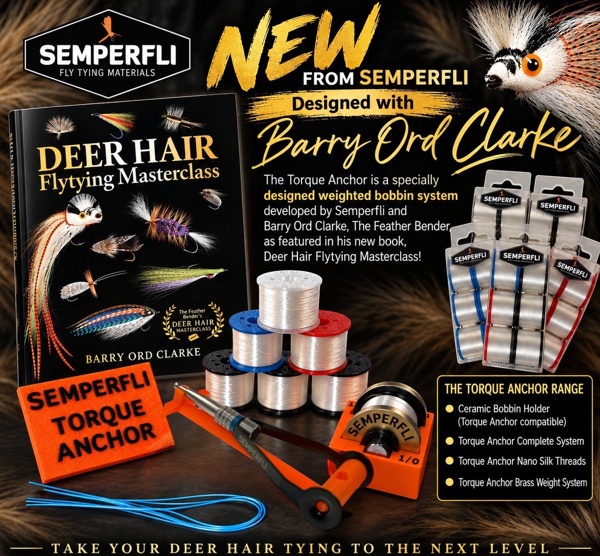 semperfli's tweet photo. Introducing the Torque Anchor!
A Specially designed weighted bobbin system by Semperfli & Barry Ord Clarke.
The range:
🔸Complete System
🔸Ceramic Bobbin Holder
🔸Nano Silk Threads
🔸Brass Weight System
More info over https://t.co/qe8LJPlDMa
#Semperfli #TorqueAnchor https://t.co/WbieNOZ0vm