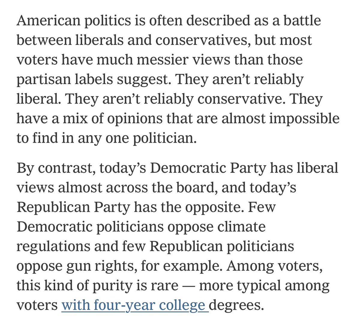 AJentleson's tweet photo. At @SearchlightInst we talk a lot about heterodoxy. 

Now, partnering with @nytimes, we can show you exactly what we mean. 

“In reality, people often have heterodox views that defy strict partisanship.”

Take a minute to read this—it might change how you think about politics. 

https://t.co/dXgoeLvQjT