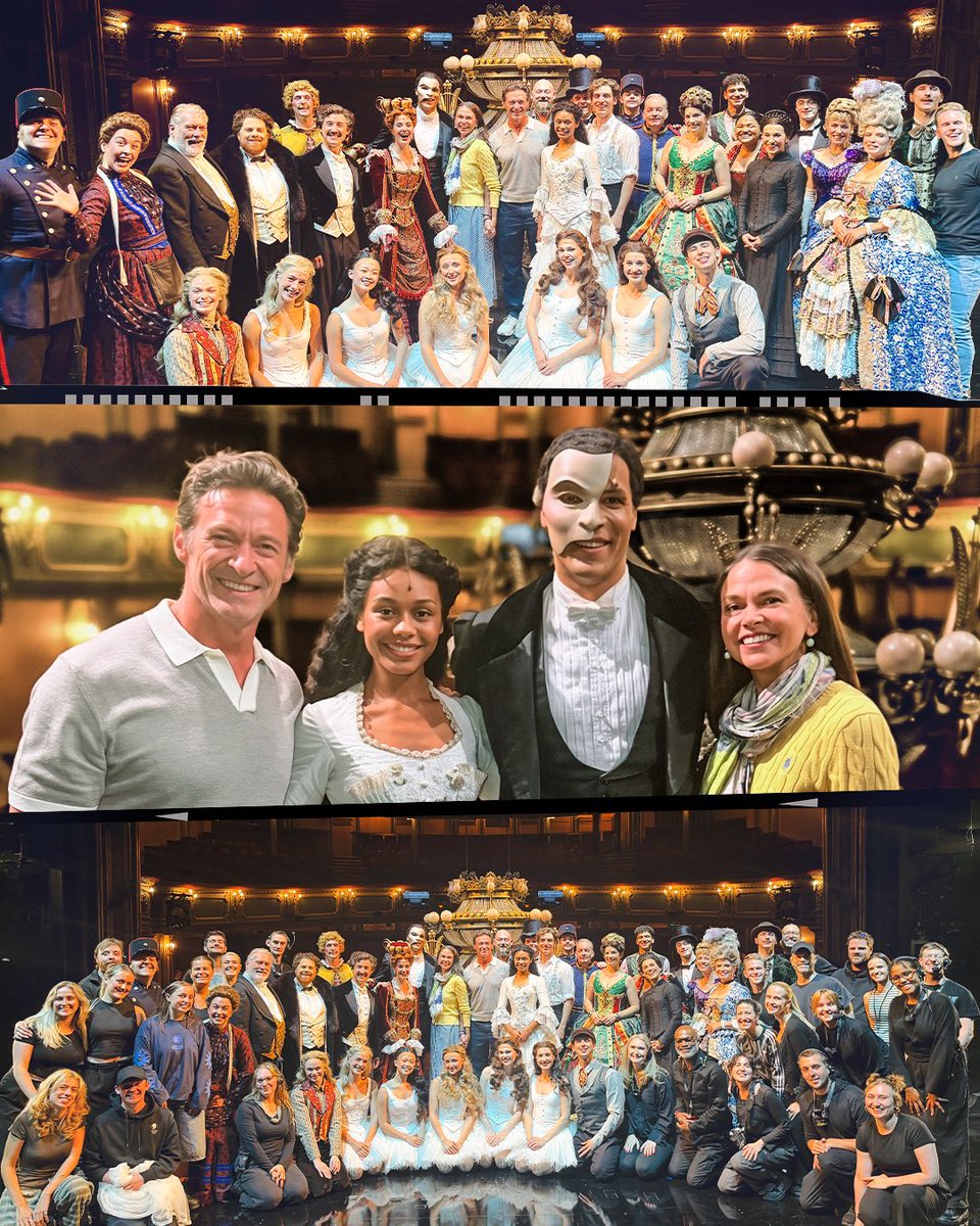 PhantomOpera's tweet photo. In the audience at #PhantomLondon last week. 
Thanks for stopping by, Hugh Jackman and Sutton Foster. https://t.co/EmNtoucG1N