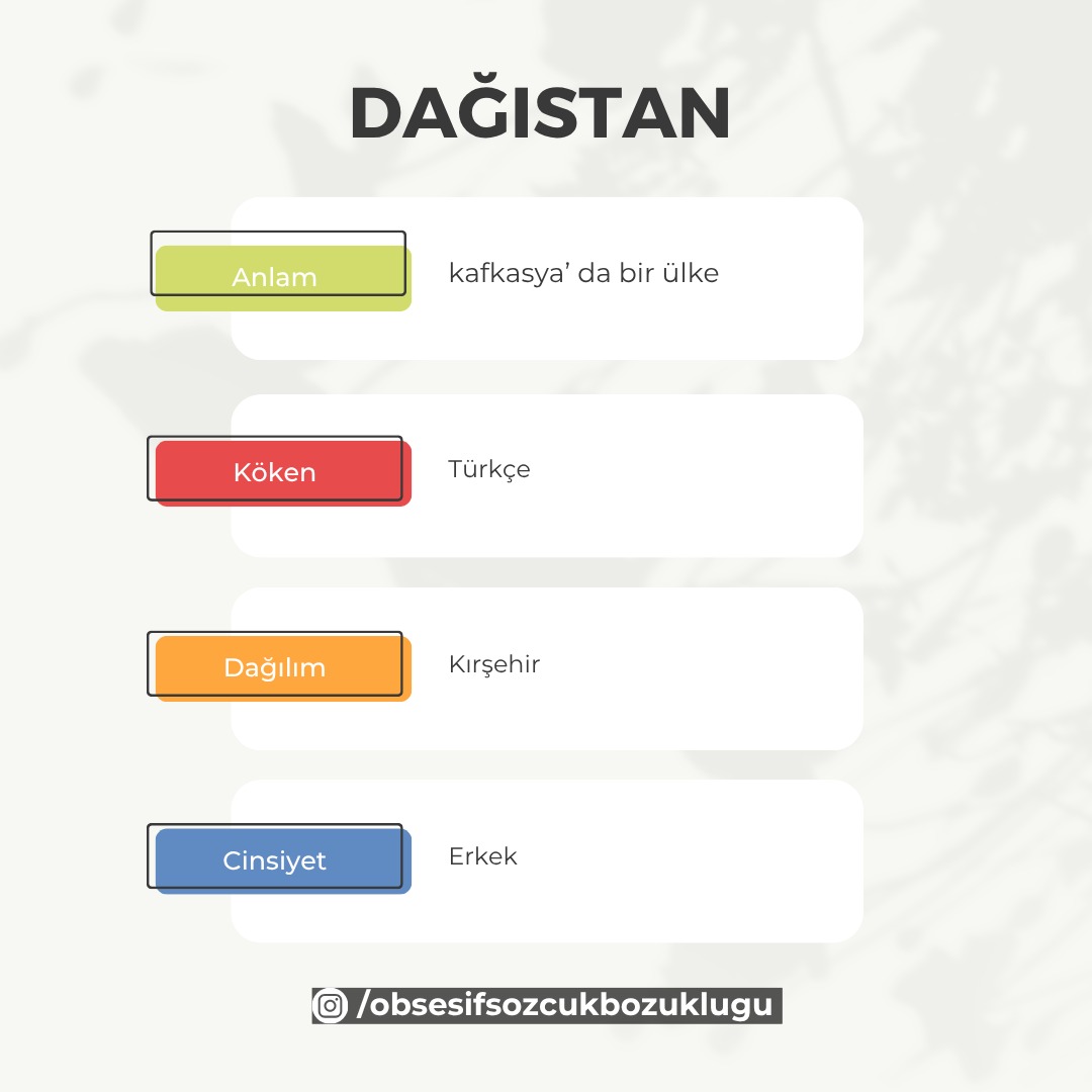 ObsesifSozcuk's tweet photo. #adlarsözlüğü #dağıstan #isim https://t.co/8xgBCGZX4I