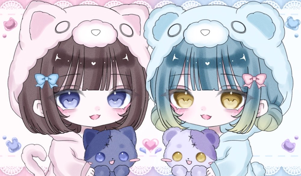 raika_00__'s tweet photo. ( ∩՞ټ՞∩) ﾝﾌ～～
ならんでるのがほんとにかわちぃ https://t.co/lrHfFGL9VV