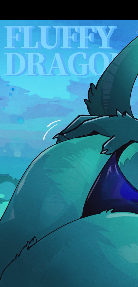 comifur's tweet photo. Shy dragon!! https://t.co/SUJwlmMrsv