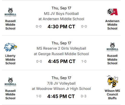 mps_russell's tweet photo. Game Day!  Football and Volleyball in action today!  Good luck athletes!
#TWolfPride https://t.co/8Z0CbFEarW