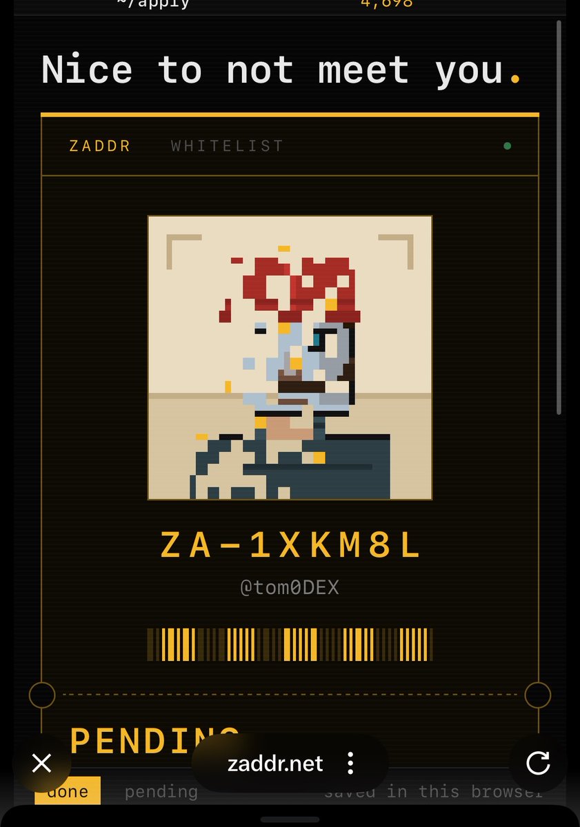 tom0DEX's tweet photo. @zaddrnet please reject me 😅 https://t.co/n7s08hDGQ2