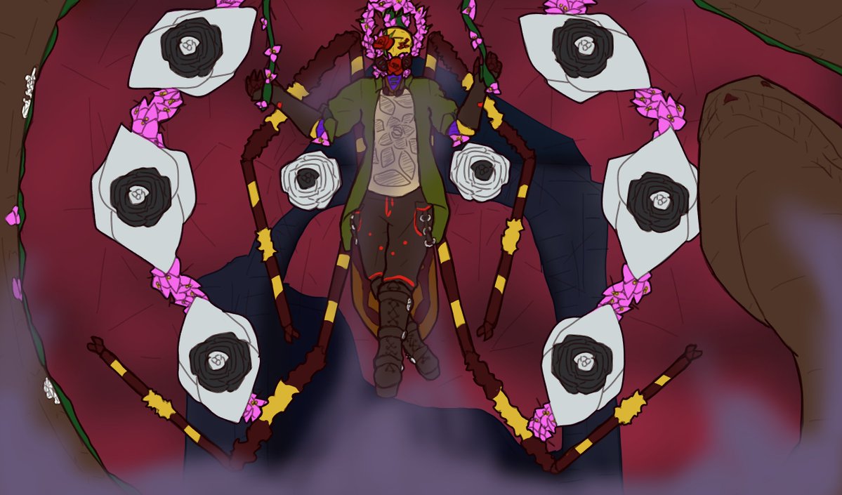 HawkTuoh3's tweet photo. No one asked, but I'm gonna show off Rasa Tabula, a spider so lazy that he couldn't lift a finger without something else doing it for him.
Though, in his defense, he couldn't use his own power if he wanted to, for the most part. https://t.co/WzvtUE6RTt