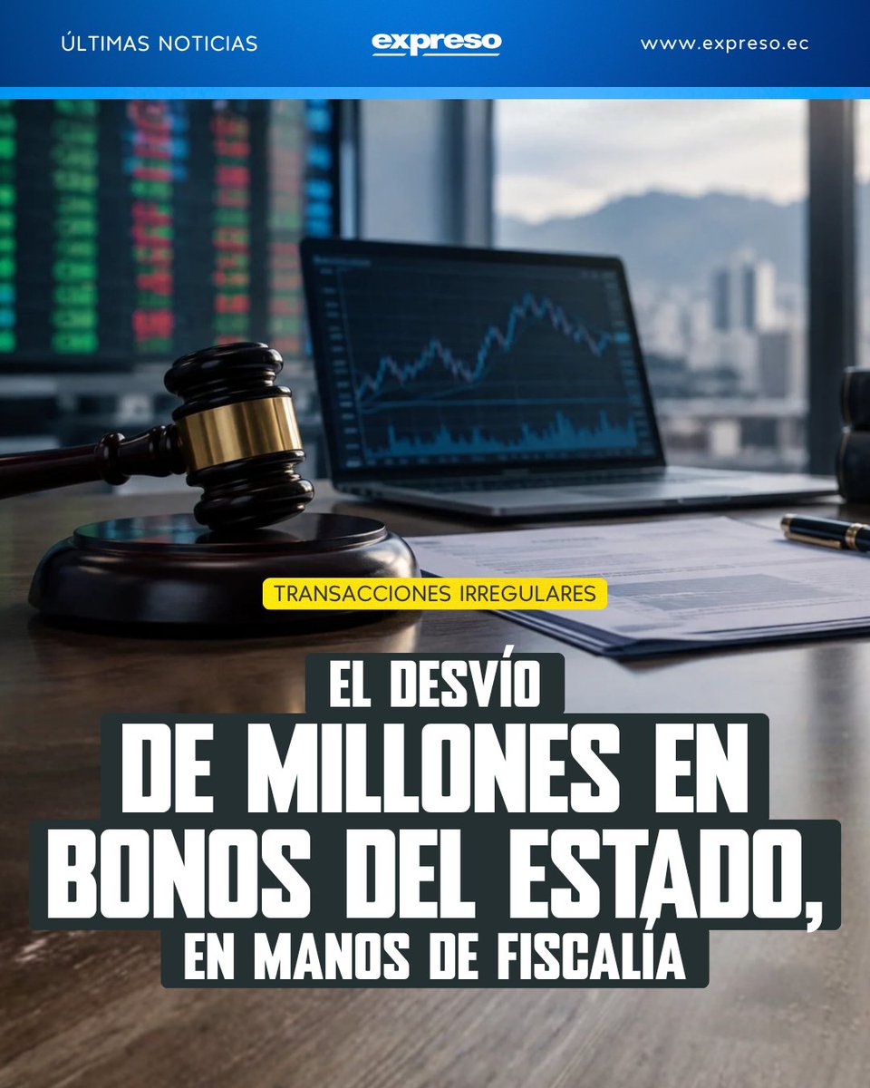 Expresoec's tweet photo. La justicia deberá señalar a los responsables del intento de desviar 12,3 millones de dólares de la Concesionaria del Norte (Conorte S.A.) en bonos del Estado utilizando el mercado bursátil, a través de maniobras fraudulentas.

Más información: https://t.co/viA4W8In2a https://t.co/5zR9vNm4EA
