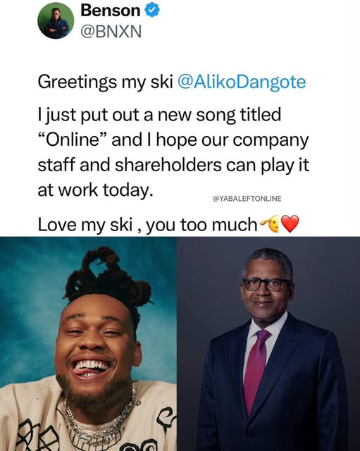yabaleftonline's tweet photo. Singer Buju BNXN sends an open letter to Dangote.😂😂 https://t.co/UNhBF88Nqs