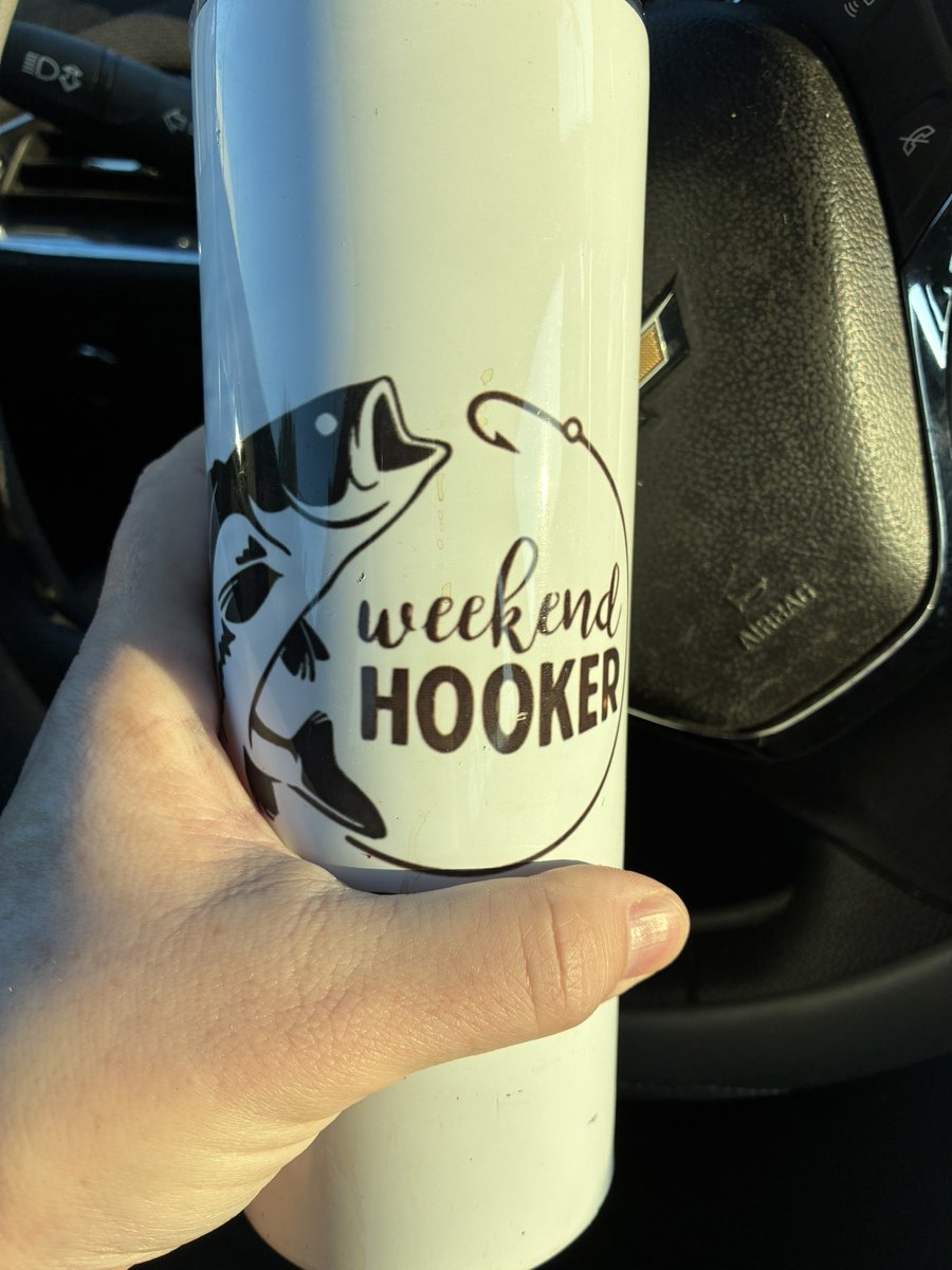 occult_octopus's tweet photo. My teenager has taken all of my travel coffee tumblers so I was stuck taking my husbands this morning lol https://t.co/YU5kBXKuSZ