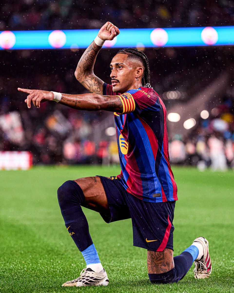 footballontnt's tweet photo. From saving Leeds from Premier League relegation on the final day to captaining Barcelona and becoming one of the biggest stars in world football. 

This Raphinha storyline 📈 https://t.co/aFuM5TILDt