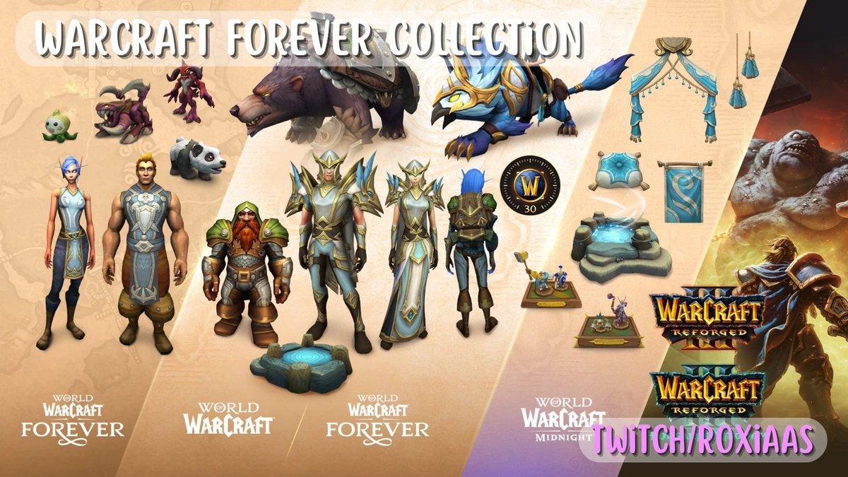 PatriRoxas95's tweet photo. Sorteo 1x Warcraft Forever Collection 🎁

El pack incluye cosas como la Beta de Forever que sale hoy y Warcraft III Reforged: Forsaken Kingdom! 

Requisitos:
✅ Follow @PatriRoxas95
🔁 RT
📝 Comenta qué clase vas a jugar

Finaliza el 24/09.
#WoW_Partner https://t.co/V4r7VicAzy
