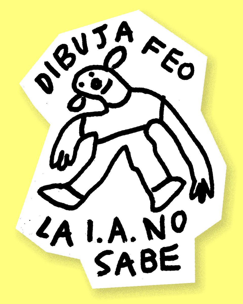 soymariagrande's tweet photo. Dibuja feo, la I.A. no sabe. https://t.co/HtQiulkVMu