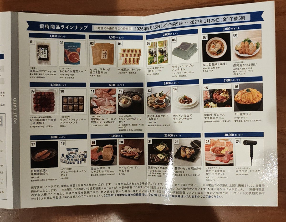hirokiY41005904's tweet photo. 今日の優待

And Doホールディングス　プレミアム優待
40000円ポイント

早速一度しか交換べきないAmazonポイントに🤔 https://t.co/Qlg2olwhxe