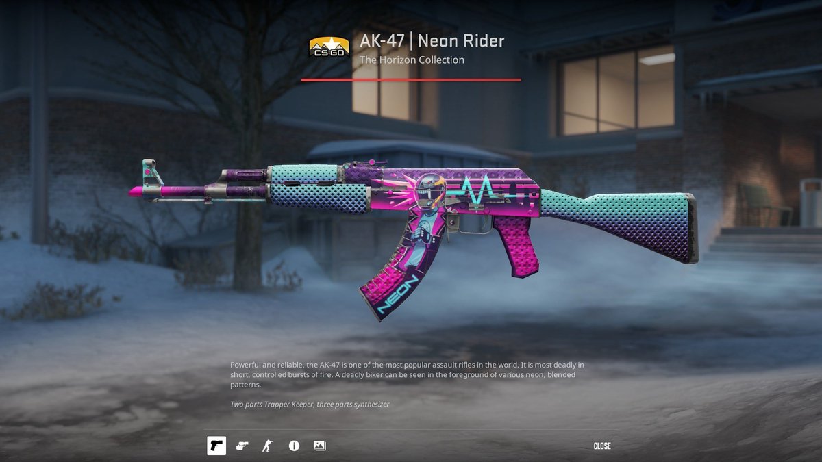 CsgoAsylum's tweet photo. AK-47 | Neon Rider $56 | 60hs 🏍️

— RT &amp; Follow @CsgoAsylum 
— Like https://t.co/SKrKXas3sW (Show prof 🫣)
— SEE ALL (the video have subtitles or can it be viewed in the background) https://t.co/MFpsNQmQRW