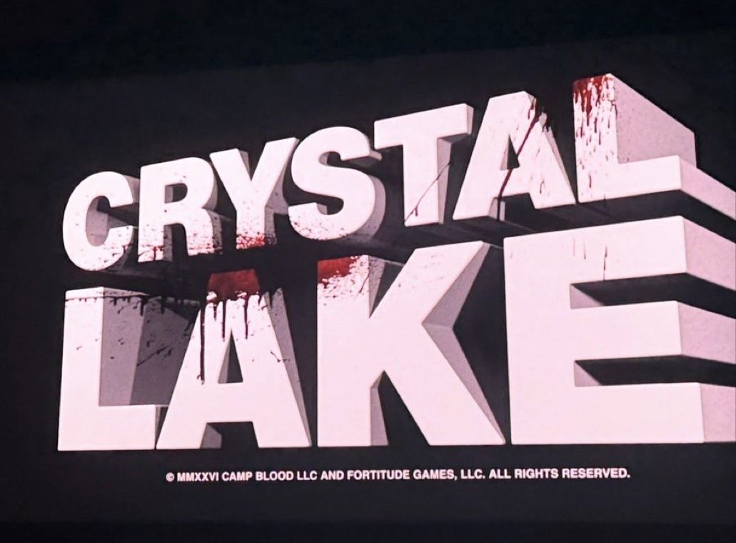 F13thFranchise's tweet photo. Title Card in opening credits of Crystal Lake, which debuted at TIFF last night. https://t.co/koXi7RHtPn