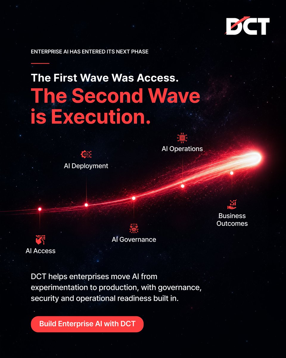 DigConTech_Inc's tweet photo. Enterprise AI is moving beyond experimentation.

The next challenge is execution, taking AI from pilots to secure, governed, and scalable enterprise deployment that delivers measurable business outcomes. 

At DCT, we help bridge that gap

#EnterpriseAI #ResponsibleAI #DCT https://t.co/0Wobg726Lc