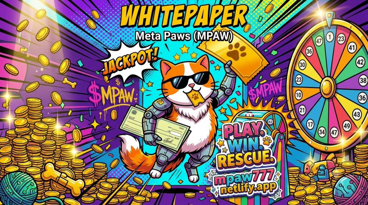 MPAWofficialx's tweet photo. π Whitepaper is live.
Everything you wanted to know about Meta Paws:
π° How the lottery works
π Where the charity goes
π Why 40% is locked
π
Presale stages and dates
Read it. Then ask me anything. π±
π https://t.co/hrVFuTC10H
#MPAW #MetaPaws #BSC https://t.co/TmtMvuj8jL