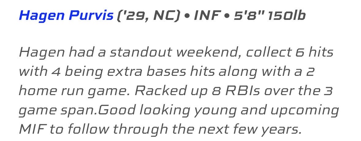 Hagen_Purvis9's tweet photo. Great weekend at Greensboro prospect select @PSBaseballScout @CBCXBaseball https://t.co/FjvFkUneL3