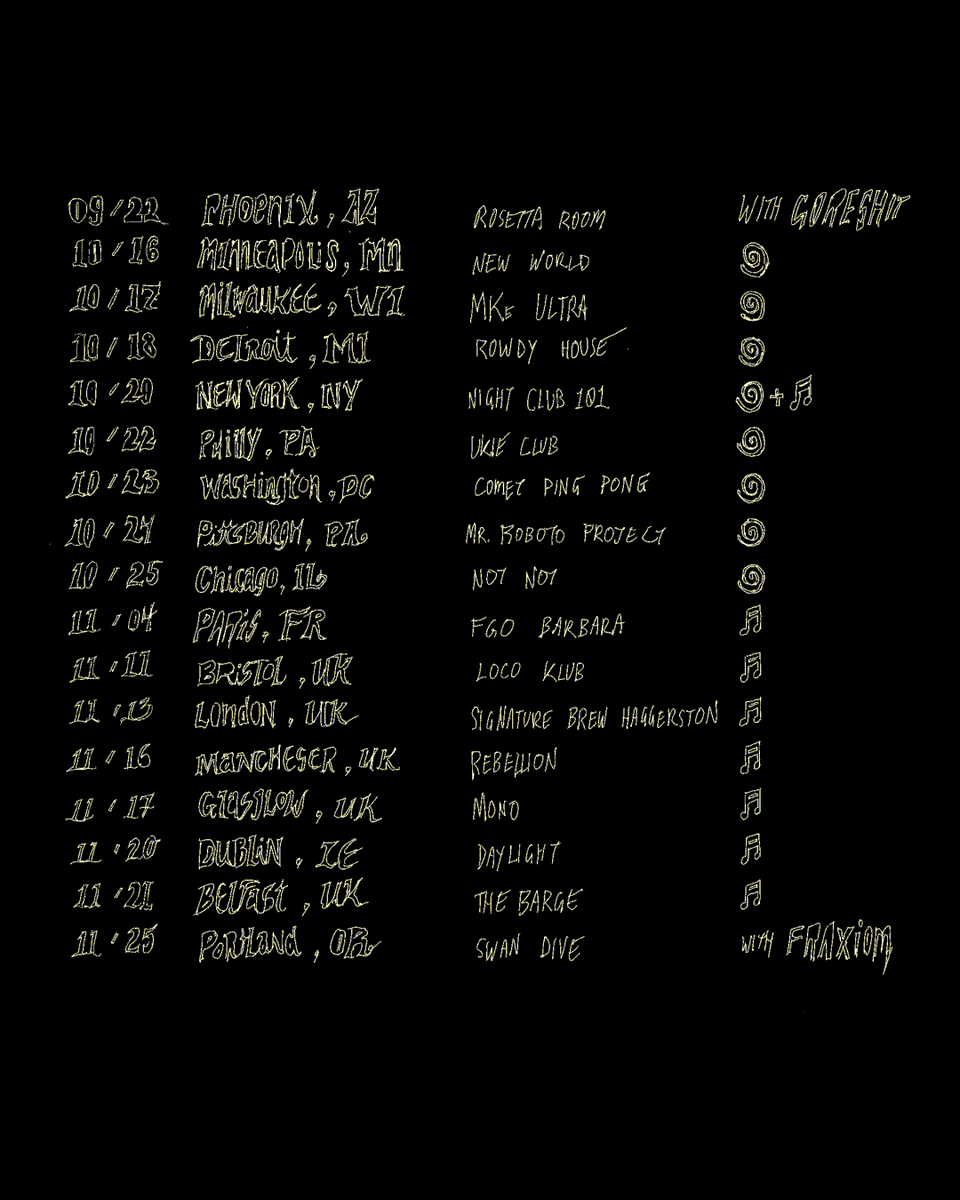 saoirsedream's tweet photo. TOUR ANNOUNCEMENT⋆｡𖦹°⟢ 

midwest + east coast with @anita_velveeta (꩜) before our european run with @__crunge (♬) https://t.co/nDnHpgoXwC
