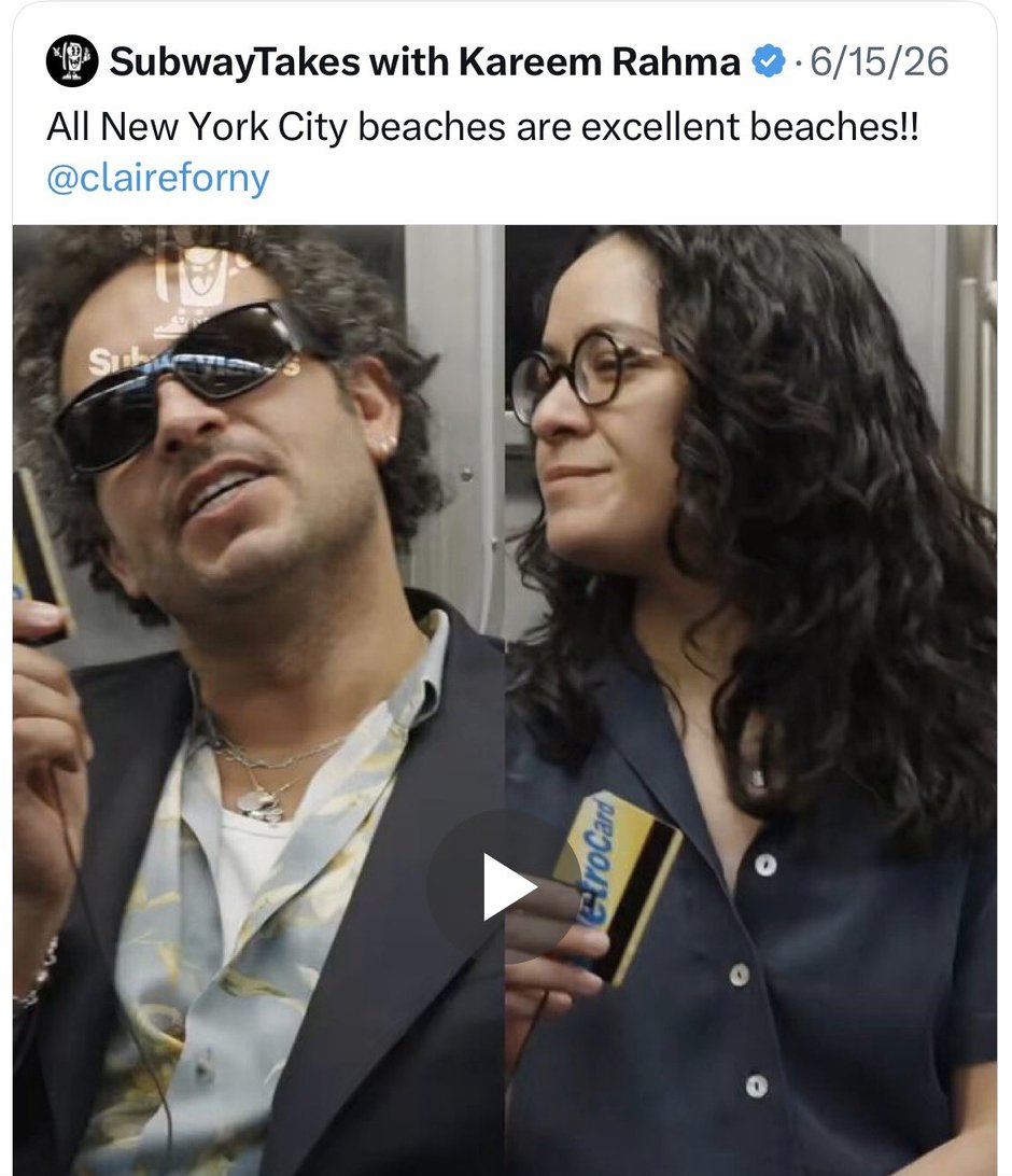 claireforny's tweet photo. NYC is a beach town. https://t.co/PousPTdqqf