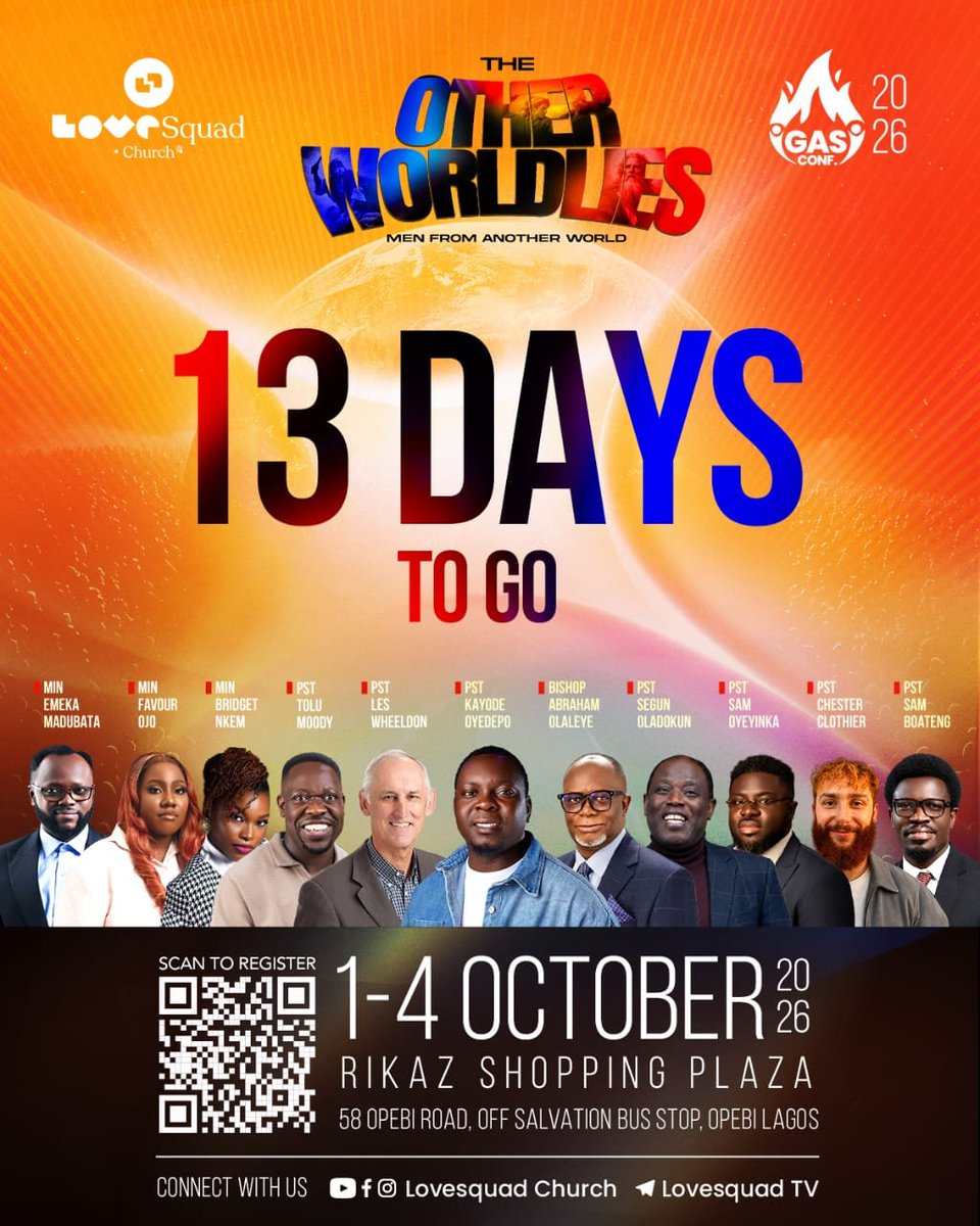 Kinbadg's tweet photo. You should plan to attend this conference 

GAS - Gather Around Scripture is an annual gospel renewal conference with vision to paint the gospel of our Lord Jesus Christ more clearly to both believers and unbelievers.
It is a meeting you should not miss

https://t.co/BliBTDvSJS https://t.co/AHvF9yhcUt