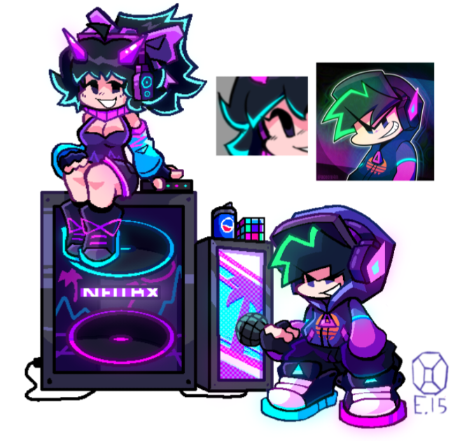 Ema15TheArtist's tweet photo. https://t.co/iQz2dXya2E
Thanks for the 500 followers btw!
For celebrate that, heres another previews of Neo Reworked (and reskins with the new redesigns)
#fnfneo #artwork #ConceptualArt https://t.co/HUou1qARE5